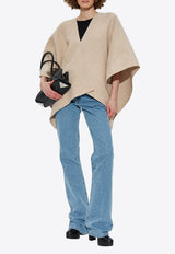 Max Mara Serra Wool and Alpaca Poncho