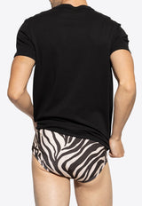 Tom Ford V-neck Basic T-shirt Black T4M091040 0-002