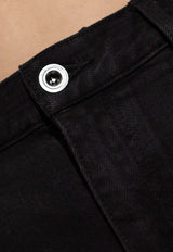 Self-Portrait Barrel-Leg Jeans PF25-827P-B 0-BLACK