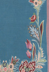 Etro Printed Wool Blend Scarf Blue WATA0005 AV767-X0885