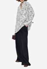 Max Mara Sansa Printed Mini Shirt Dress