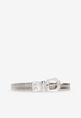 Versace Brass Strip Buckled Belt