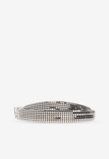 Versace Brass Strip Buckled Belt