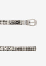 Versace Brass Strip Buckled Belt