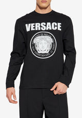 Versace Medusa Rock Print Long-Sleeved T-shirt
