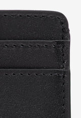Versace Logo Plaque Leather Cardholder