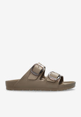 Birkenstock Arizona Big Buckle Slides Taupe 1030389 0-GRAY TAUPE