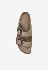Birkenstock Arizona Big Buckle Slides Taupe 1030389 0-GRAY TAUPE