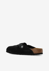Birkenstock Boston Braided Suede Clogs