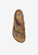 Birkenstock Arizona Suede Double-Straps Slides