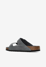 Birkenstock Arizona Suede Double-Straps Slides