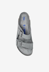 Birkenstock Arizona Suede Double-Straps Slides
