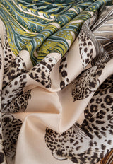 Ferragamo Madras Print Silk Foulard