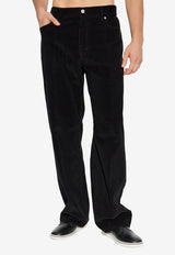 Ferragamo Straight-Leg Corduroy Pants