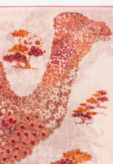Ferragamo Patchwork Camel Print Silk Scarf