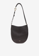 Ferragamo Medium Smile Hobo Bag in Hammered Leather