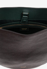 Ferragamo Medium Smile Hobo Bag in Hammered Leather
