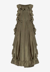 Zimmermann Cascadian Ruffled Silk Midi Dress