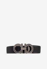 Ferragamo Double Gancini Reversible Leather Belt
