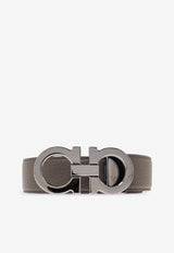 Ferragamo Double Gancini Reversible Leather Belt