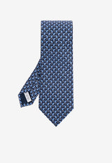 Ferragamo Feline Print Silk Tie