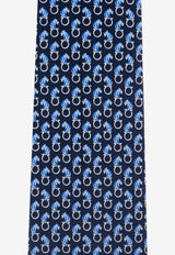 Ferragamo Feline Print Silk Tie