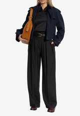 Alexander McQueen Cropped Double-Breasted Coat