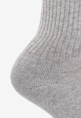 Jacquemus Logo Embroidered Ribbed Socks ACU00003 AY00001-920