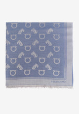 Ferragamo Jacquard Stole with Feline Motif