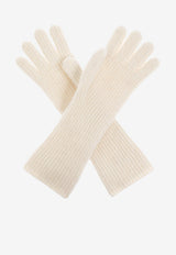 Jacquemus Grosgrain Ribbed Wool Gloves