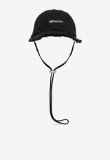 Jacquemus Artichaut Baseball Cap with Strap Black ACU00452 AW00092-990