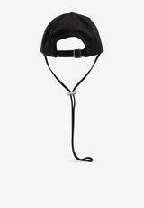Jacquemus Artichaut Baseball Cap with Strap Black ACU00452 AW00092-990