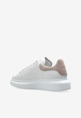 Alexander McQueen Oversized Leather Low-Top Sneakers White 553770 WIAIH-9182