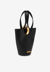 Jacquemus Small Bambola Leather Bucket Bag