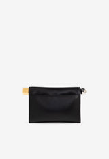 Jacquemus Small Rond Carré Leather Clutch
