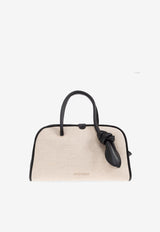 Jacquemus Small Le Turismo Linen Top Handle Bag