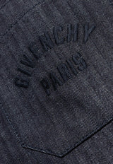Givenchy Logo-Embroidered Denim Shirt
