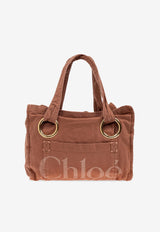 Chloé Large Plage Logo Tote Bag Brown CH25AS545 P10-6L7