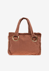 Chloé Large Plage Logo Tote Bag Brown CH25AS545 P10-6L7