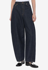 Givenchy Balloon Wide-Leg Jeans Navy BW517 J516P-401