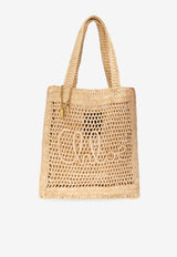 Chloé Summer Banana Raffia Tote Bag Beige CH25US901 P08-24P