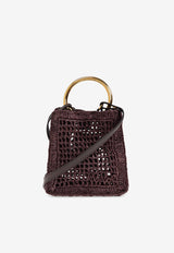 Chloé Mini Summer Banana Raffia Tote Bag Brown CH25AP567 P08-24X