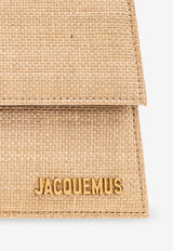 Jacquemus Large Bambino Raffia Top Handle Bag Beige BAW00007 AW00511-1FF