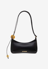 Jacquemus Le Bisou Perle Leather Shoulder Bag Black BAW00057 AC01C01-990