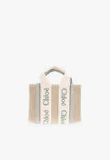 Chloé Mini Woody Linen Tote Bag Beige CHC24UP237 L17-38T