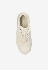 Jimmy Choo Diamond Maxi Pearl Embellished Sneakers White DIAMOND MAXI F II NVK-X LATTE MIX