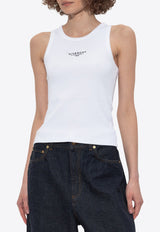 Givenchy Ribbed Sleeveless Top White BW70F PP75N-100