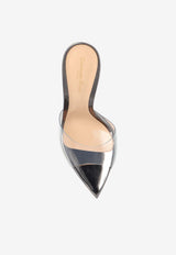 Gianvito Rossi Elle 105 Plexi Mules Silver G11900 15RIC-GMETRLD