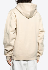 Jacquemus Gros Grain Hooded Sweatshirt Cream HOM00247 AJ00126-150