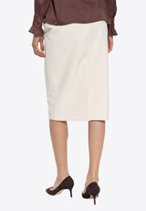 Max Mara Pencil skirt "Flash" Cream FLASH 2521106061-007